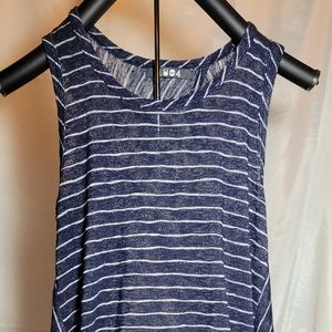 #1069 Womens flowy open back tank